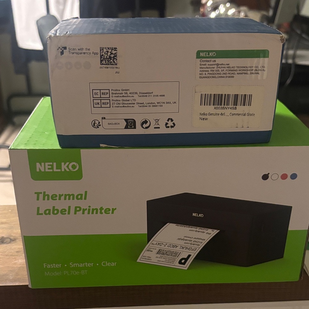 Nelko Black Thermal Label Printer